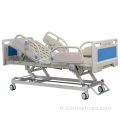 Taşınabilir tekerlekler 3 fonksiyon ayarlanabilir katlanır hastane yatağı